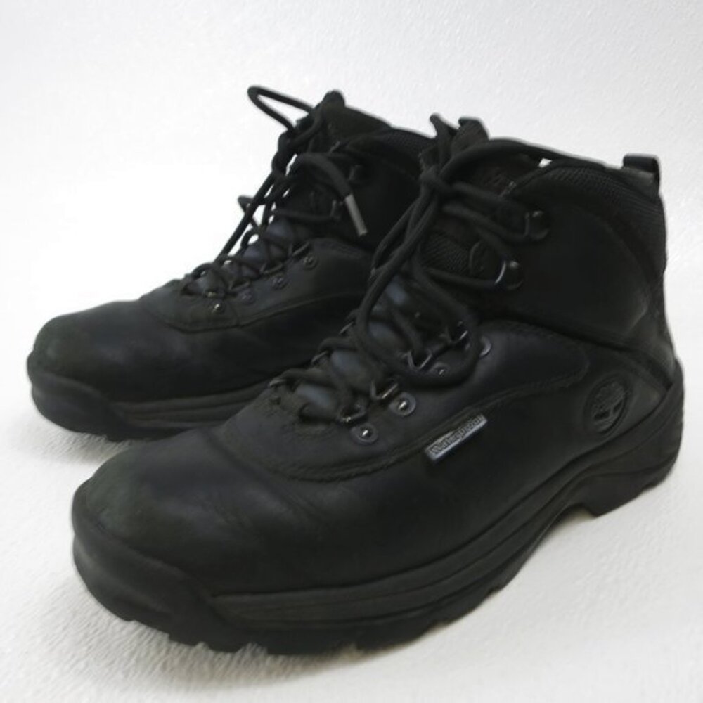 Timberland Waterproof Black Leather Hiking Boots Shoe Mens Comfort Footwear sz 9 - Picture 7 of 7